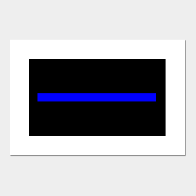 Thin Blue Line Symbol Thin Blue Line Posters and Art Prints TeePublic